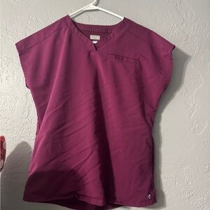 Cherokee Women's Magenta Jogger Scrub Set